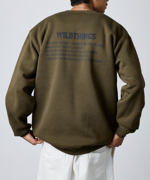 WILD THINGS（ワイルドシングス）の「【WILD THINGS】ステンシルバックプリントトスウェット（スウェット・メンズ・グレー/オリーブ/ブラック・XL/L）」の21枚目の写真