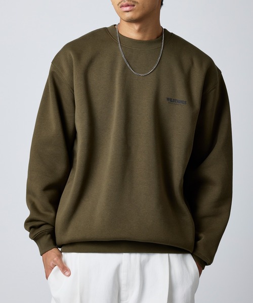 WILD THINGS（ワイルドシングス）の「【WILD THINGS】ステンシルバックプリントトスウェット（スウェット・メンズ・グレー/オリーブ/ブラック・XL/L）」の18枚目の写真