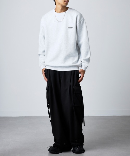 WILD THINGS（ワイルドシングス）の「【WILD THINGS】ステンシルバックプリントトスウェット（スウェット・メンズ・グレー/オリーブ/ブラック・XL/L）」の9枚目の写真