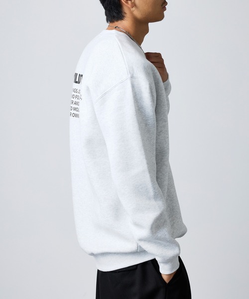WILD THINGS（ワイルドシングス）の「【WILD THINGS】ステンシルバックプリントトスウェット（スウェット・メンズ・グレー/オリーブ/ブラック・XL/L）」の7枚目の写真