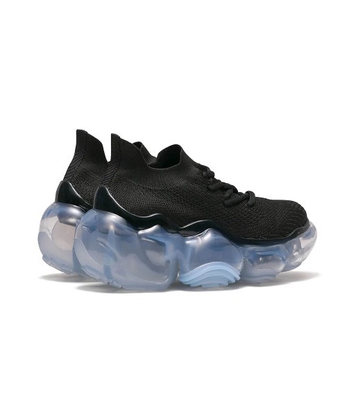 grounds(グラウンズ)の「grounds【グラウンズ】- スニーカー【MOOPIER4-BLACK/TP-ICEGRAY 346】(スニーカー・レディース・ブラック×グレー・24.0cm/23.0cm/25.0cm/27.5cm/25.5cm/27.0cm)」の3枚目の写真