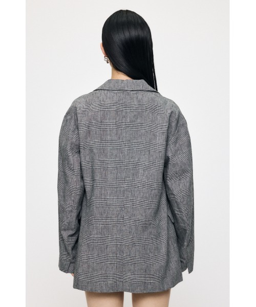 MOUSSY(マウジー)の「【26年SS新作】【セットアップ対応】LINEN BLEND OVERSIZED ジャケット(テーラードジャケット・レディース・ブラウン/グレー・FREE)」の15枚目の写真
