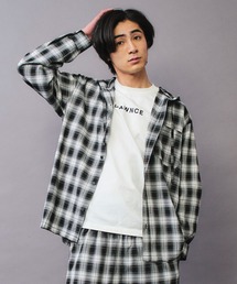 DAWNCE（ダウンス）の「【セットアップ対応】フーディチェックシャツ（シャツ/ブラウス）」