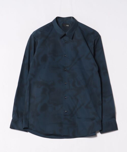 TAKA-Q(タカキュー)の「シャツ メンズ 長袖 ストレッチ 綿混 プリント レギュラーカラー (シャツ/ブラウス・メンズ・ネイビー・MEDIUM/LARGE/X-LARGE)」の7枚目の写真