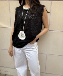 FLEK（フレック）の「SHEER PATTERN LONG SLEEVELESS（タンクトップ）」