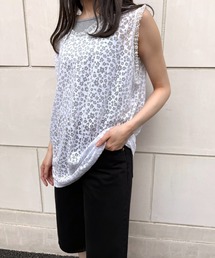 FLEK（フレック）の「SHEER PATTERN LONG SLEEVELESS（タンクトップ）」