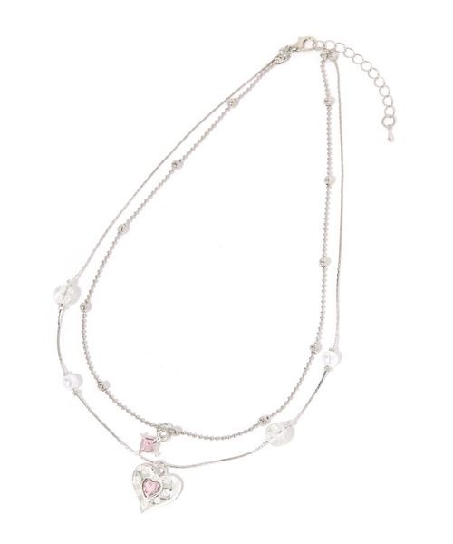 kutir(クティール)の「kutirlune/2連ハートネックレス(ネックレス・レディース・シルバー・FREE)」の7枚目の写真