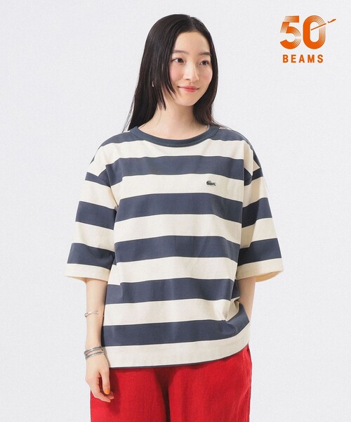 別注】LACOSTE / ボーダー Tシャツ（Tシャツ/カットソー）｜LACOSTE