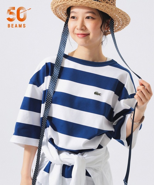 別注】LACOSTE / ボーダー Tシャツ（Tシャツ/カットソー）｜LACOSTE