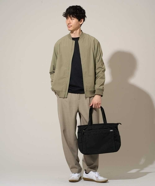 a.v.v（アーヴェヴェ）の「【イージーケア/洗濯機で洗える/毛玉になりにくい/ストレッチ】メランジツイルイージーバルーンパンツ（その他パンツ・メンズ・カーキ/ブラック/ベージュ・46/48）」の17枚目の写真