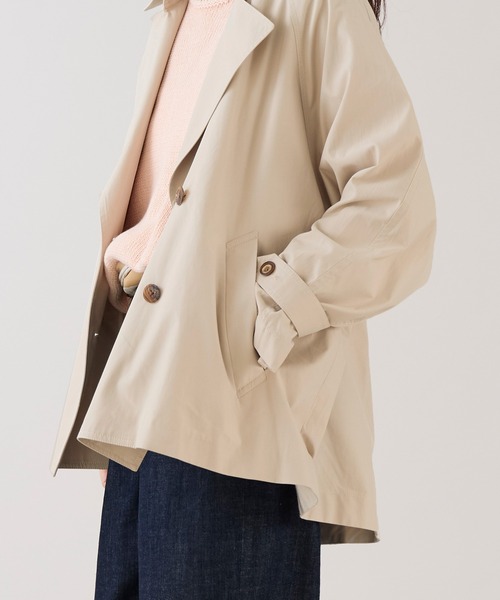 marmors（マルモア）の「【marmors】ラグランショートトレンチコート（トレンチコート・レディース・ベージュ/ライトベージュ・36）」の7枚目の写真