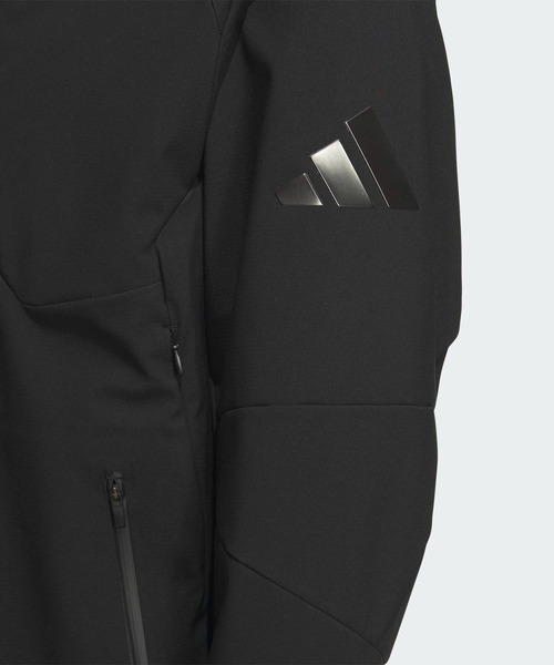 adidas(アディダス)の「プレミアム スポーツ 圧着加工フリースウーブン フードジャケット / アディダス adidas(パーカー・メンズ・ブラック・X-LARGE/MEDIUM/LARGE/3XL/XX-SMALL/X-SMALL)」の3枚目の写真