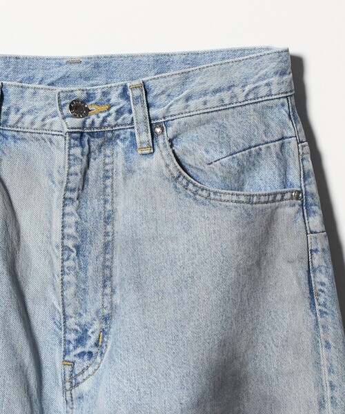 ASTRAET(アストラット)の「<ASTRAET>ダブルニー バギー デニムパンツ UNISEX(その他パンツ・レディース・ライトブルー・2/0/00/1)」の7枚目の写真