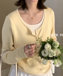 layerd　design cardigan