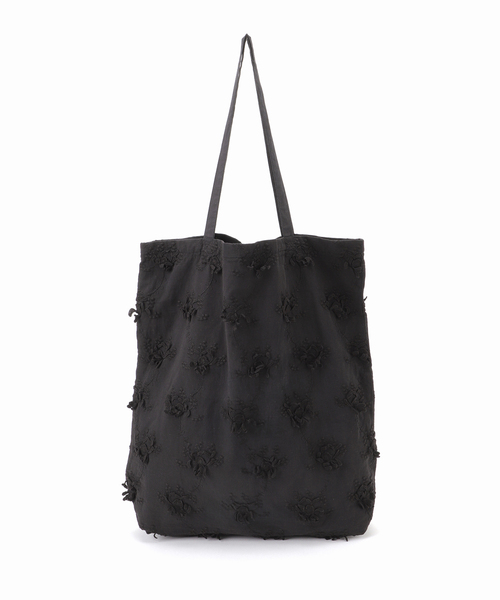 Spick & Span（スピックアンドスパン）の「crinkle crinkle crinkle 別注3D embroidery TOTE*（トートバッグ・レディース・ブラック・FREE）」の7枚目の写真