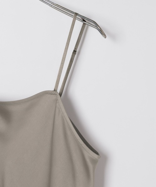 LEPSIM（レプシィム）の「ストレッチサテンキャミワンピース　652448（ワンピース・レディース・ブラウン/ブラック・FREE）」の12枚目の写真