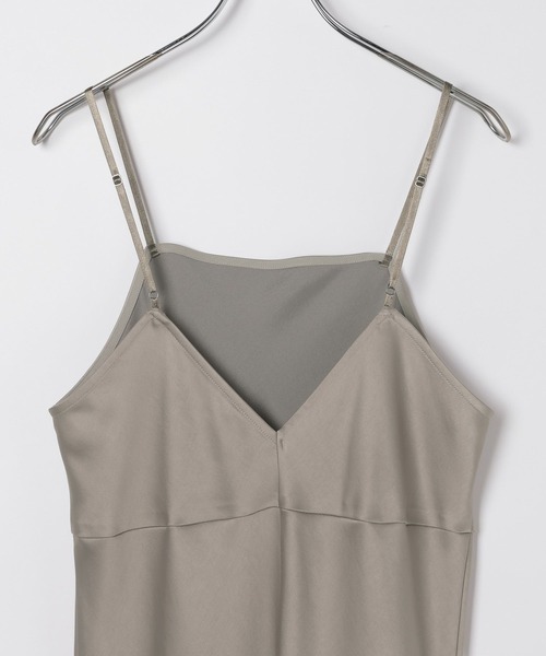 LEPSIM（レプシィム）の「ストレッチサテンキャミワンピース　652448（ワンピース・レディース・ブラウン/ブラック・FREE）」の14枚目の写真