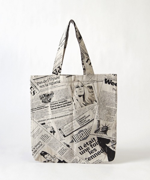 Erwan L(アルワンエル)の「Erwan L(アルワンエル) / デイリートートバッグ Daily tote EL-25008 フランス製(トートバッグ・レディース・レオパード/ライトグレー/ブラック×ゴールド/ブラック×ホワイト/マルチ/ホワイト×レッド/ゴールド/ネイビー×ホワイト・FREE)」の5枚目の写真
