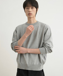 WHOLOVESART（フーラブズアート）の「ウォッシャブルセミクロップニットプルオーバーメランジグレー（ニット/セーター）」