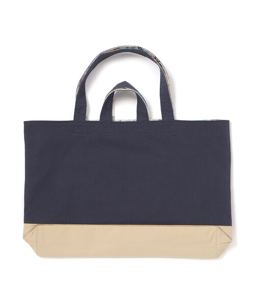 SLAP SLIP（スラップスリップ）の「恐竜はたらくくるまパッチ刺しゅうリバーシブルレッスンバッグ（ショルダーバッグ・キッズ・ネイビー/グリーン・FREE）」の5枚目の写真