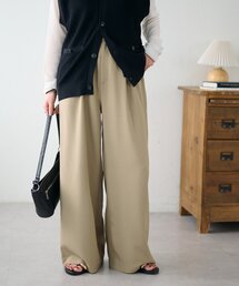 DISCOAT | 【Enlude】サイドベルト付きワイドパンツ(スラックス)
