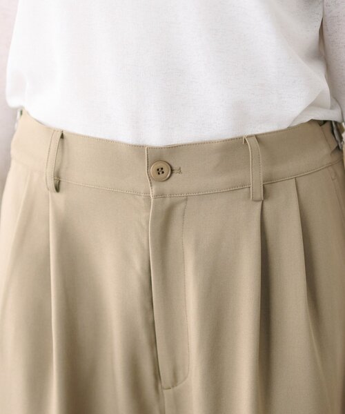 DISCOAT（ディスコート）の「【Enlude】サイドベルト付きワイドパンツ（スラックス・レディース・ブラック/ベージュ・MEDIUM/LARGE）」の19枚目の写真