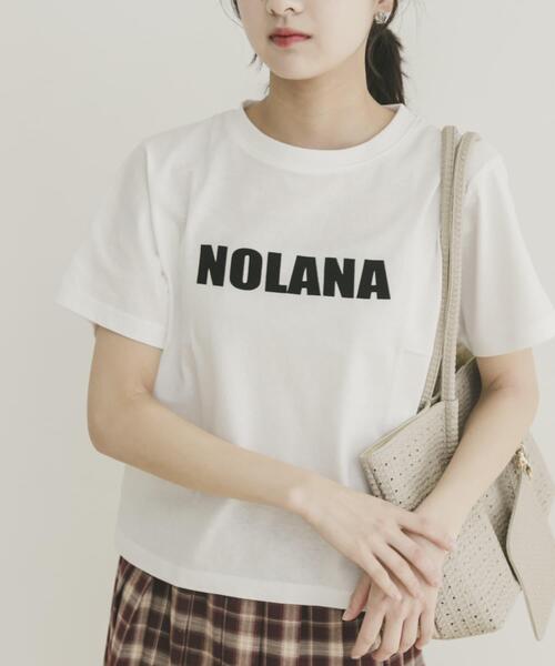 ITEMS URBANRESEARCH(アイテムズ アーバンリサーチ)の「フロッキープリントTシャツ(Tシャツ/カットソー・レディース・ライトブルー/ライトベージュ/チャコールグレー/ホワイト・FREE)」の1枚目の写真