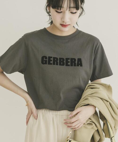 ITEMS URBANRESEARCH(アイテムズ アーバンリサーチ)の「フロッキープリントTシャツ(Tシャツ/カットソー・レディース・ライトブルー/ライトベージュ/チャコールグレー/ホワイト・FREE)」の2枚目の写真