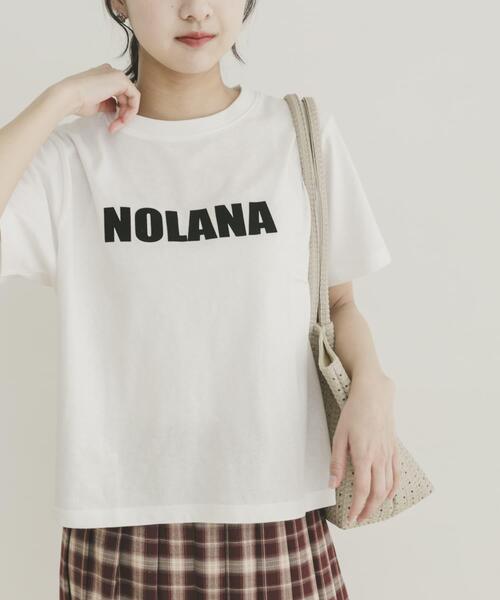 ITEMS URBANRESEARCH(アイテムズ アーバンリサーチ)の「フロッキープリントTシャツ(Tシャツ/カットソー・レディース・ライトブルー/ライトベージュ/チャコールグレー/ホワイト・FREE)」の7枚目の写真