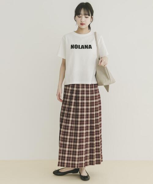 ITEMS URBANRESEARCH(アイテムズ アーバンリサーチ)の「フロッキープリントTシャツ(Tシャツ/カットソー・レディース・ライトブルー/ライトベージュ/チャコールグレー/ホワイト・FREE)」の9枚目の写真