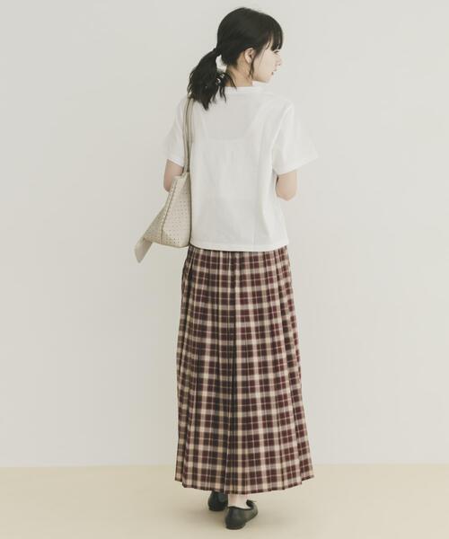 ITEMS URBANRESEARCH(アイテムズ アーバンリサーチ)の「フロッキープリントTシャツ(Tシャツ/カットソー・レディース・ライトブルー/ライトベージュ/チャコールグレー/ホワイト・FREE)」の11枚目の写真