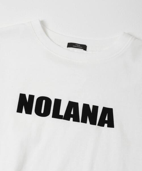 ITEMS URBANRESEARCH(アイテムズ アーバンリサーチ)の「フロッキープリントTシャツ(Tシャツ/カットソー・レディース・ライトブルー/ライトベージュ/チャコールグレー/ホワイト・FREE)」の13枚目の写真