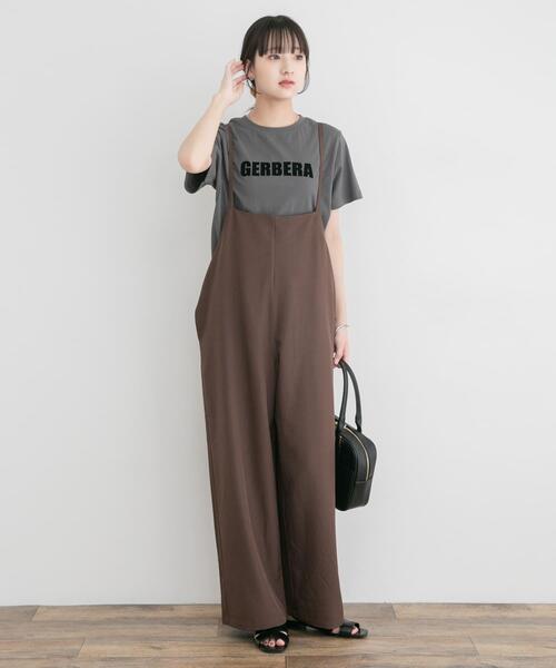 ITEMS URBANRESEARCH（アイテムズ アーバンリサーチ）の「フロッキープリントTシャツ（Tシャツ/カットソー・レディース・ライトブルー/ライトベージュ/チャコールグレー/ホワイト・FREE）」の15枚目の写真