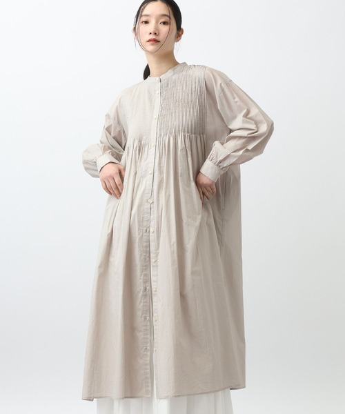 studio CLIP（スタディオクリップ）の「《natural by clip》Cメニーピンタックワンピース（ワンピース・レディース・ライトグリーン/ライトグレー/ネイビー・FREE）」の7枚目の写真