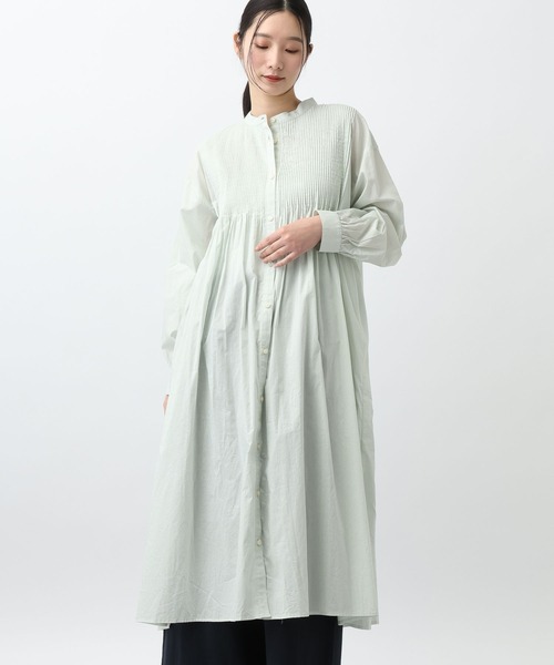 studio CLIP（スタディオクリップ）の「《natural by clip》Cメニーピンタックワンピース（ワンピース・レディース・ライトグリーン/ライトグレー/ネイビー・FREE）」の16枚目の写真