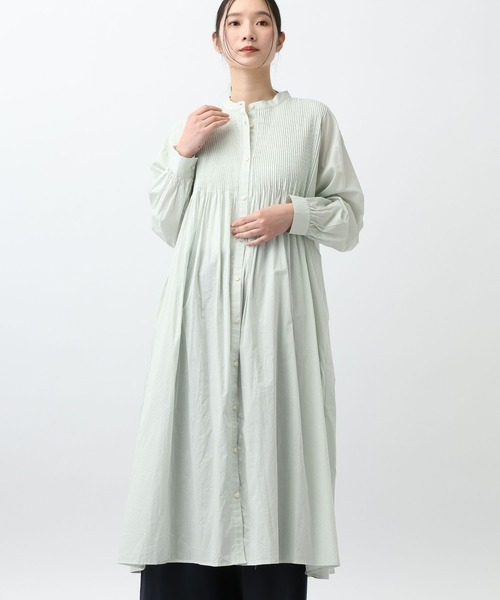 studio CLIP（スタディオクリップ）の「《natural by clip》Cメニーピンタックワンピース（ワンピース・レディース・ライトグリーン/ライトグレー/ネイビー・FREE）」の19枚目の写真