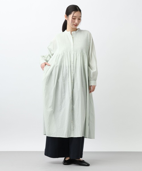 studio CLIP（スタディオクリップ）の「《natural by clip》Cメニーピンタックワンピース（ワンピース・レディース・ライトグリーン/ライトグレー/ネイビー・FREE）」の20枚目の写真