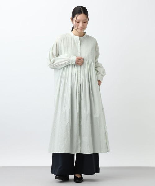 studio CLIP（スタディオクリップ）の「《natural by clip》Cメニーピンタックワンピース（ワンピース・レディース・ライトグリーン/ライトグレー/ネイビー・FREE）」の22枚目の写真