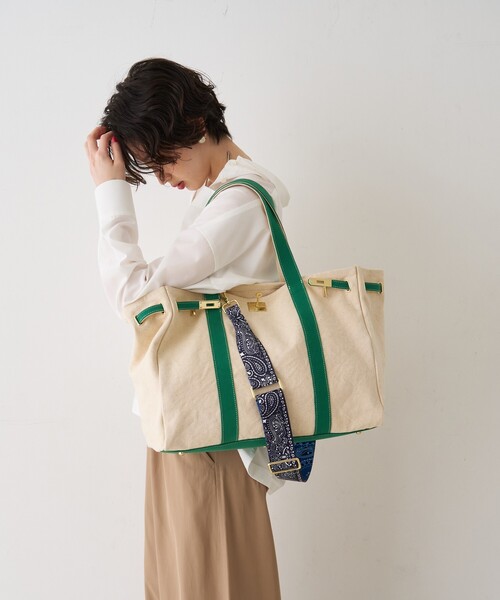 Rouge vif(ルージュヴィフ)の「【CHIMERE/シメール】ショルダーテープベルト(その他小物・レディース・ネイビー/ブラウン・フリー)」の14枚目の写真