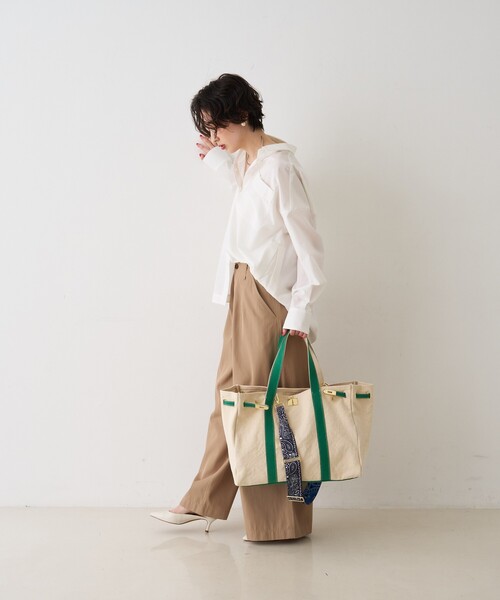 Rouge vif(ルージュヴィフ)の「【CHIMERE/シメール】ショルダーテープベルト(その他小物・レディース・ネイビー/ブラウン・フリー)」の17枚目の写真