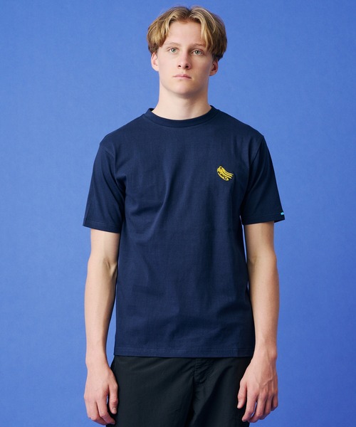 KAVU（カブー）の「KAVU/カブー OP Banana Tee/ワンポイント バナナ Tシャツ（Tシャツ/カットソー・メンズ・ホワイト/ネイビー/グレー・X-LARGE/LARGE/MEDIUM）」の3枚目の写真