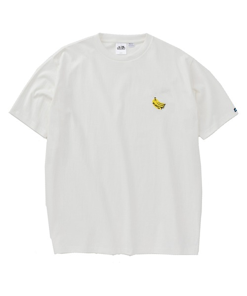 KAVU(カブー)の「KAVU/カブー OP Banana Tee/ワンポイント バナナ Tシャツ(Tシャツ/カットソー・メンズ・ホワイト/ネイビー/グレー・X-LARGE/LARGE/MEDIUM)」の4枚目の写真