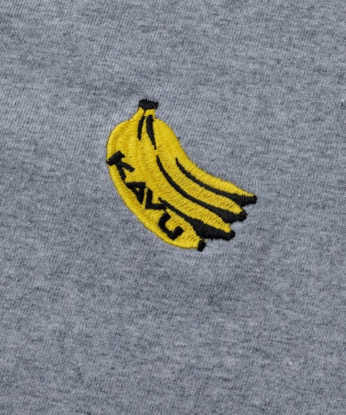 KAVU(カブー)の「KAVU/カブー OP Banana Tee/ワンポイント バナナ Tシャツ(Tシャツ/カットソー・メンズ・ホワイト/ネイビー/グレー・X-LARGE/LARGE/MEDIUM)」の10枚目の写真