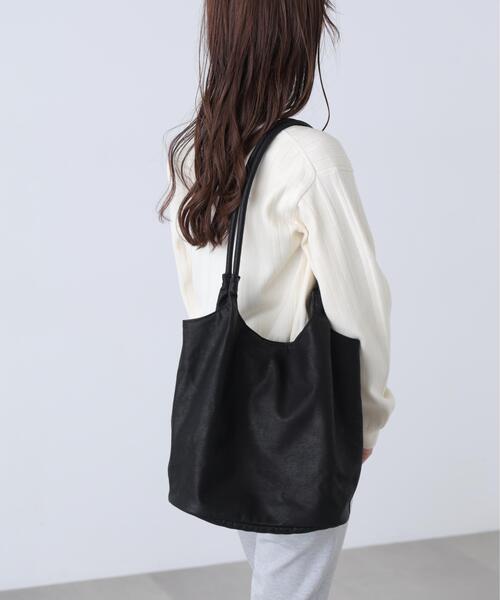 FREE'S MART（フリーズマート）の「デイリートート（トートバッグ・レディース・ベージュ/ブラック/ブラウン・ﾌﾘ-）」の2枚目の写真