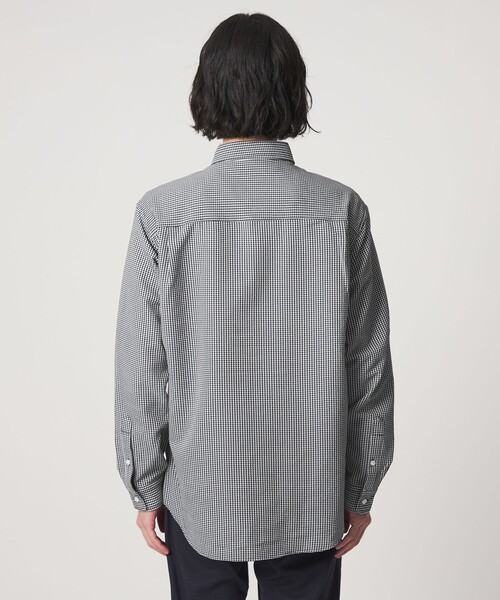 A DAY IN THE LIFE UNITED ARROWS(アデイインザライフユナイテッドアローズ)の「サッカー リラックス レギュラーカラーシャツ-吸水速乾-<A DAY IN THE LIFE>(シャツ/ブラウス・メンズ・ブラック/ホワイト/ネイビー・M/L)」の15枚目の写真