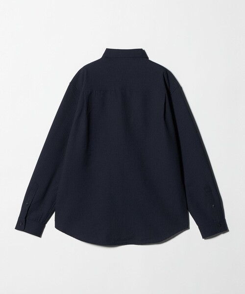 A DAY IN THE LIFE UNITED ARROWS(アデイインザライフユナイテッドアローズ)の「サッカー リラックス レギュラーカラーシャツ-吸水速乾-<A DAY IN THE LIFE>(シャツ/ブラウス・メンズ・ブラック/ホワイト/ネイビー・M/L)」の14枚目の写真