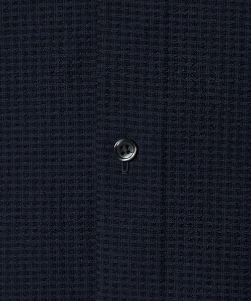 A DAY IN THE LIFE UNITED ARROWS(アデイインザライフユナイテッドアローズ)の「サッカー リラックス レギュラーカラーシャツ-吸水速乾-<A DAY IN THE LIFE>(シャツ/ブラウス・メンズ・ブラック/ホワイト/ネイビー・M/L)」の10枚目の写真