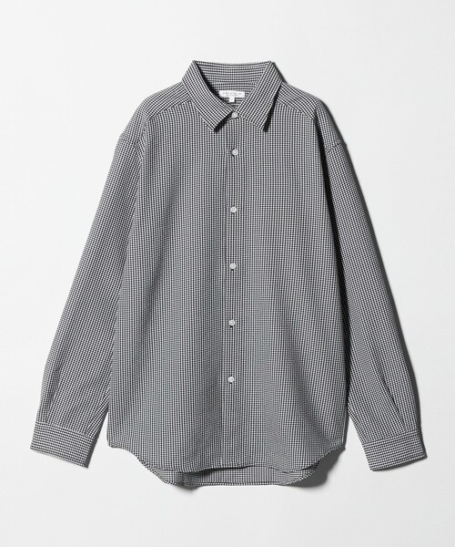 A DAY IN THE LIFE UNITED ARROWS(アデイインザライフユナイテッドアローズ)の「サッカー リラックス レギュラーカラーシャツ-吸水速乾-<A DAY IN THE LIFE>(シャツ/ブラウス・メンズ・ブラック/ホワイト/ネイビー・M/L)」の5枚目の写真