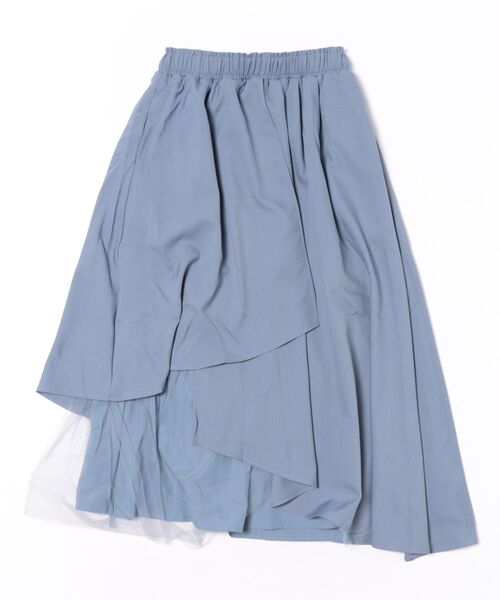 Paradise Picnic（パラダイスピクニック）の「チュールレイヤー―ドスカート（スカート・レディース・ブラック/ブルー/アイボリー・FREE）」の3枚目の写真