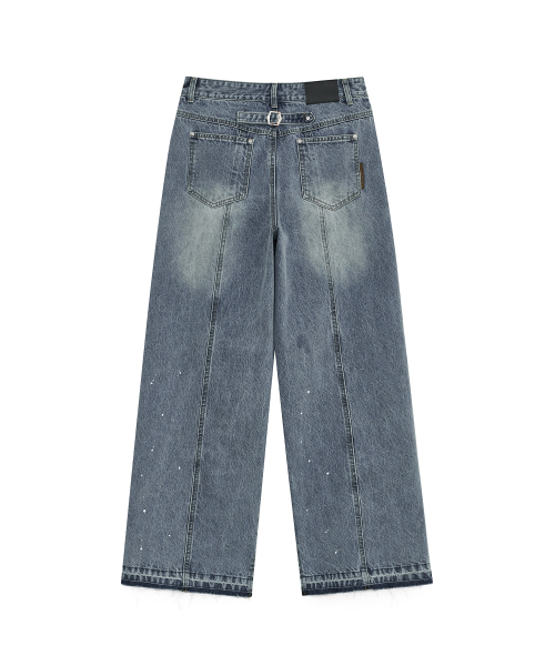 DEFGARMENTS（デフグラメンツ）の「WASHED BUCKLE DENIM PANTS [INDIGO]（デニムパンツ・レディース・その他・SMALL/MEDIUM/LARGE）」の3枚目の写真